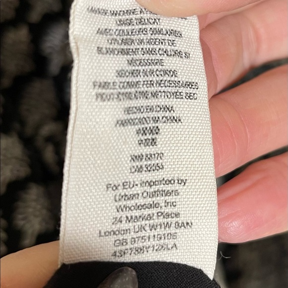 Free People Heart of Gold Dress L Black & white tunic dress bell sleeved Lined - Picture 11 of 12